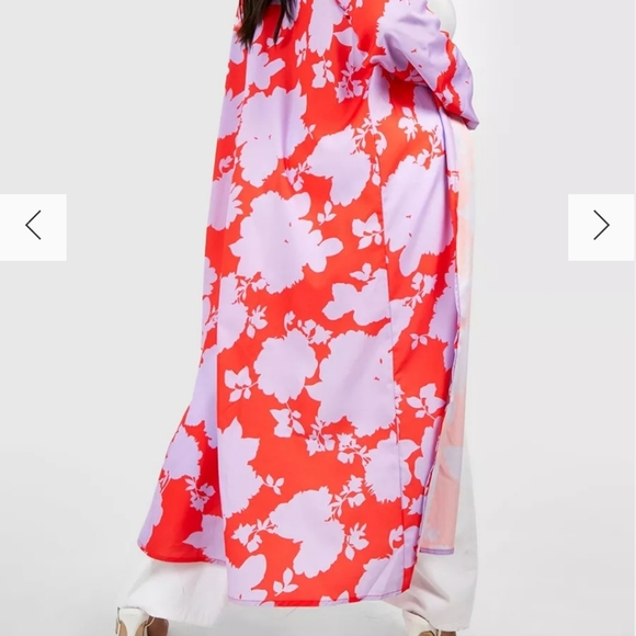 Style: KimonoDesign: FloralFabric: Woven100% Polyester. Machine wash. Mode - Picture 2 of 4